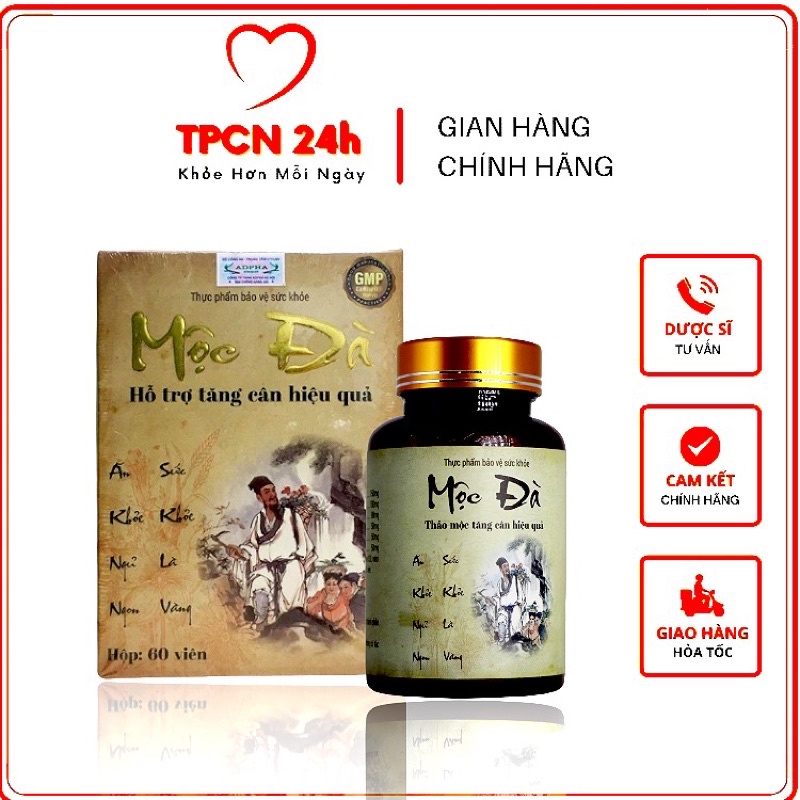 Tăng cân Mộc Đà -Chính Hãng ( Freeship)