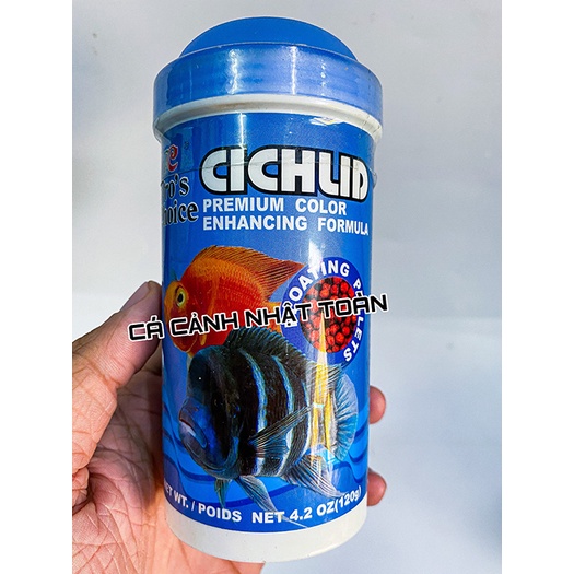 THỨC ĂN CHO CÁ ALI, HỒNG KÉT, TAI TƯỢNG CICHLID PROCHOICE 120G