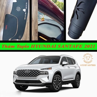 Thảm taplo hyundai santafe 2019, 2020, 2021, 2022 da vân carbon , chống nóng taplo xe