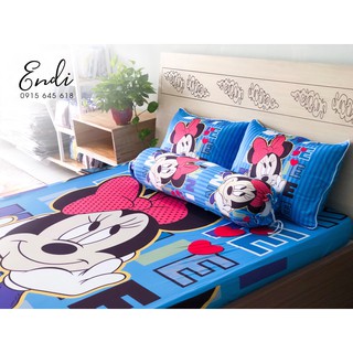Bộ ga thun lạnh 5d chuột micky