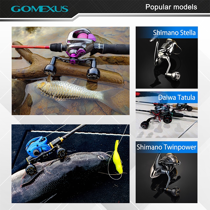 Nút tay cầm GOMEXUS bằng hợp kim 30mm siêu nhẹ cho cần câu Shimano Sedona soare Daiwa Tatula LT Ryobi ultra lite AS30