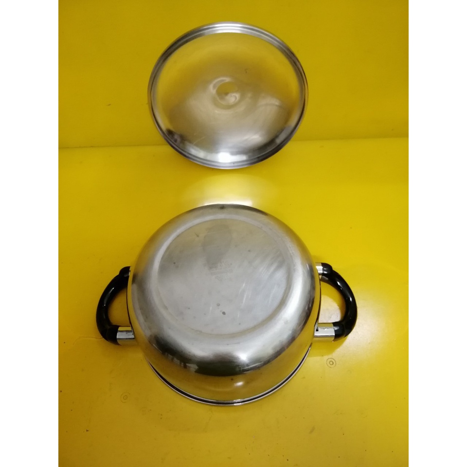Nồi inox nội địa Nhật (made in Japan), size 20cm, cao 10cm (mã 799), Dùng được bếp từ