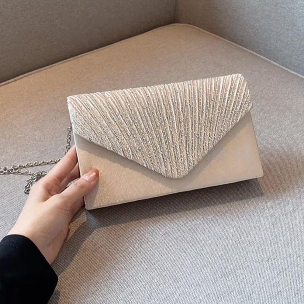 Ví Cầm Tay Chất Liệu Satin Thời Trang Dự Tiệc Cho Nữ