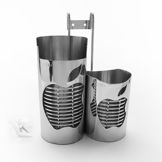 Ống đũa 2 ngăn - Ống đựng muỗng, đũa 02 ngăn (Nhiều mẫu)