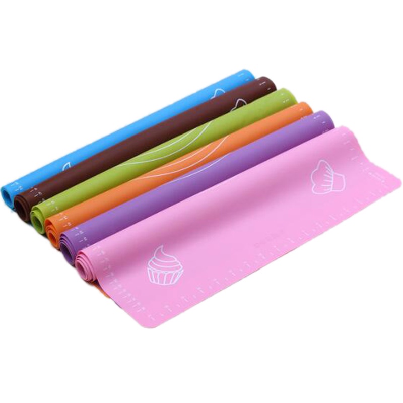 Thảm Lăn Làm Bánh Bằng Silicone Kích Thước 30x25cm