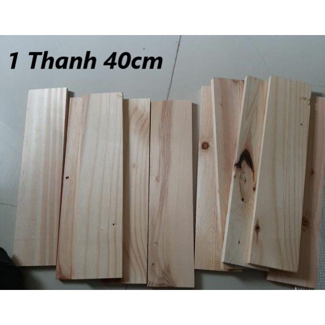 Thanh Gỗ Thông Pallet Bào Láng 4 Mặt ( Dài 40cm, Rộng 9.5cm, Dày 1,4cm )