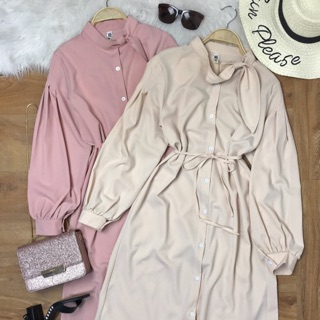 Đầm sơ mi oversized