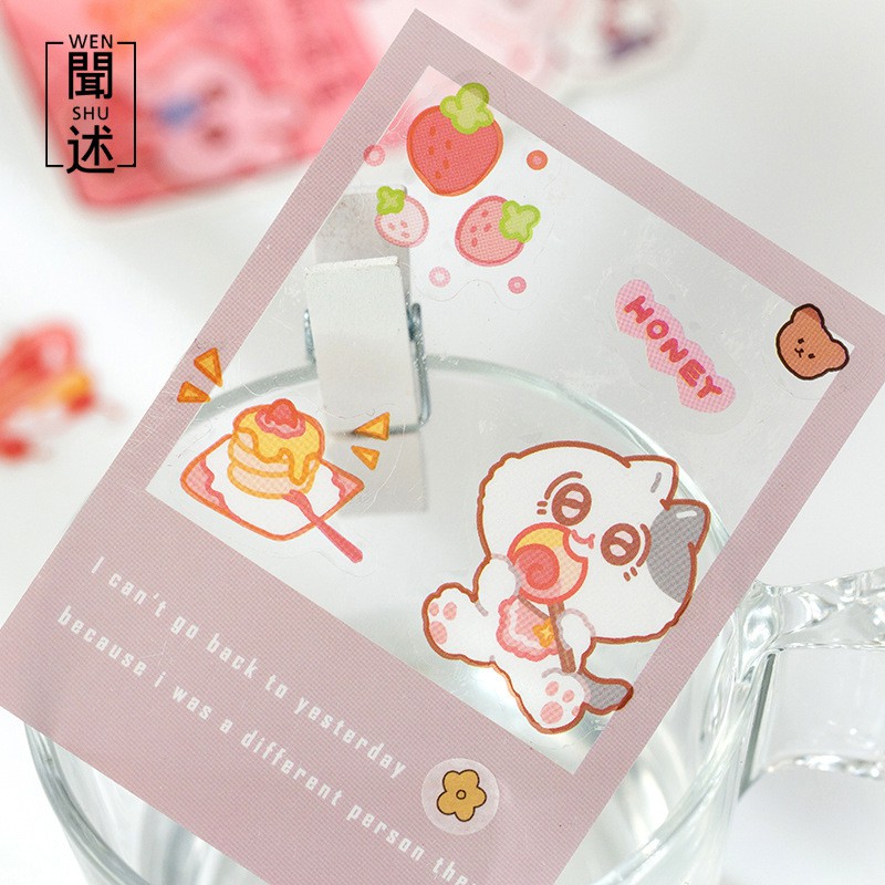 Set 40 hình dán sticker pet trang trí dễ thương