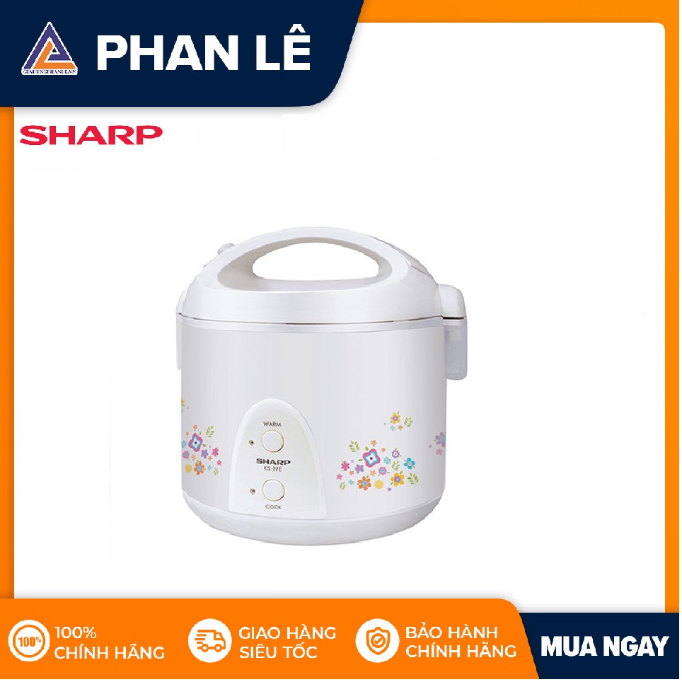 [Mã ELHADEV giảm 4% đơn 300K] Nồi cơm điện nắp gài Sharp KS-N191ETV-CU