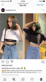��Set Áo Croptop Cực Hot