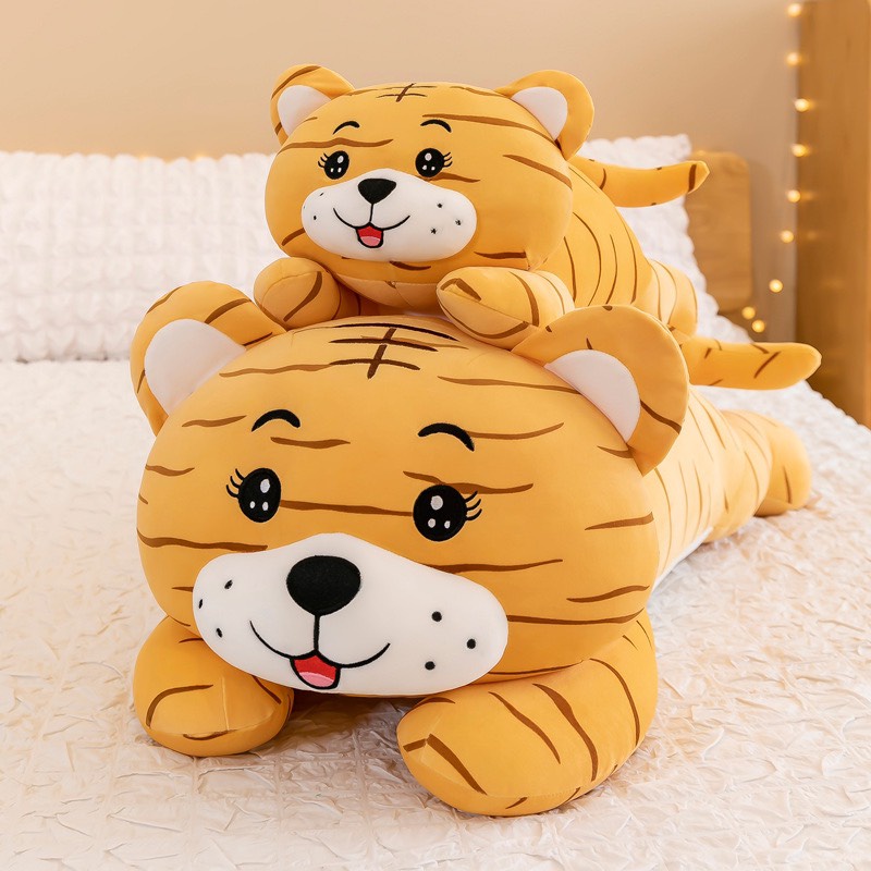 Gấu Bông Hổ Vàng , Gối Ôm Hình Hổ Cho Bé Siêu Yêu Kích Thước 80Cm 100Cm