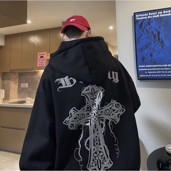 Áo Hoodie Dáng Rộng Thời Trang Cho Nam Nữ