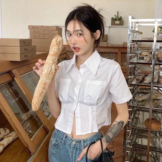 QKOOLE Áo croptop  thời trang dành cho nữ nhiều màu sắc