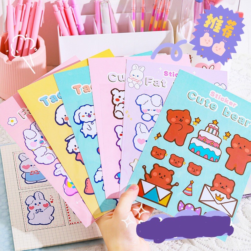 Sticker17 hình dán cute, sticker trang trí