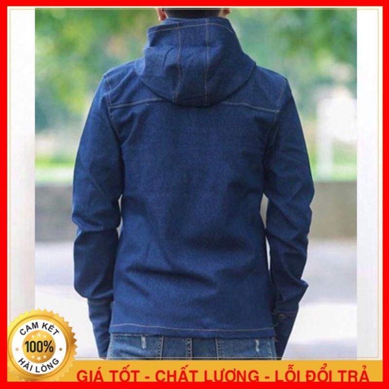 Áo chống nắng nam vải bò jean cực mát, co giãn tốt, chống tia UV gây hại cho da - Hồng Hà Store