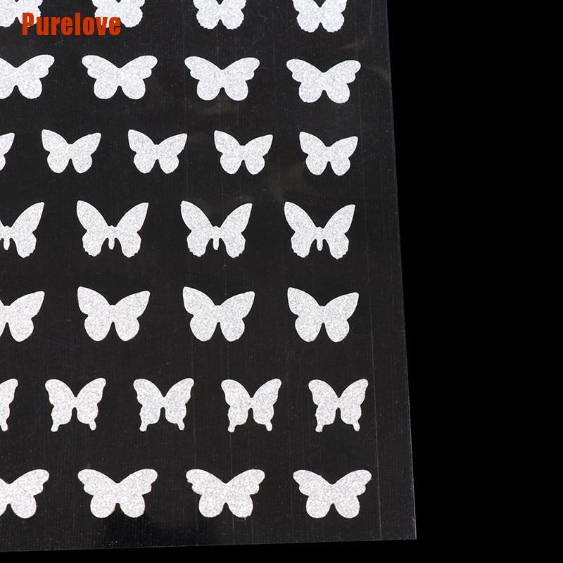 Sticker Dán Móng Tay Hình Gấu/Ngôi Sao/Bướm Đính Kim Cương Lấp Lánh