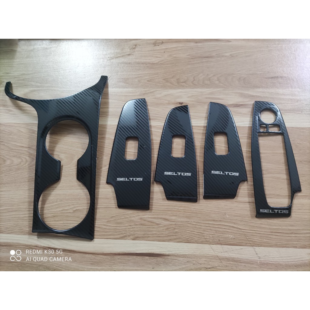 Ốp Nội Thất Xe Kia Seltos 2020 Mẫu Carbon