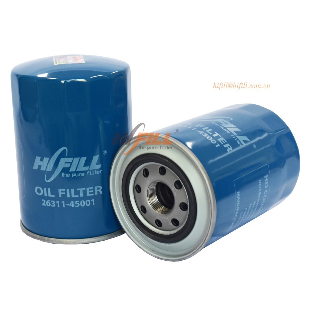 Lọc nhớt động cơ HD3.5T-COUNTY 1 TẦNG Hyundai County 29 Chỗ, Hyundai 3.5 Tấn, (Mã OEM: 26311-45001)