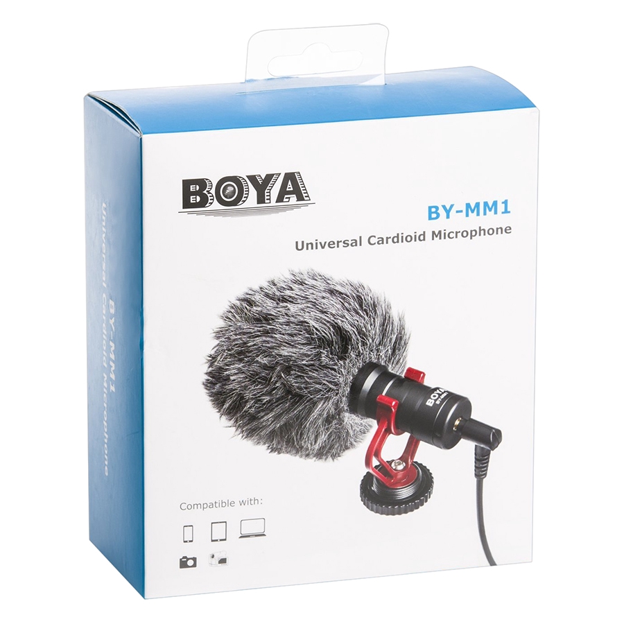 Microphone Cho Máy Ảnh Boya BY-MM1 - Hàng Chính Hãng