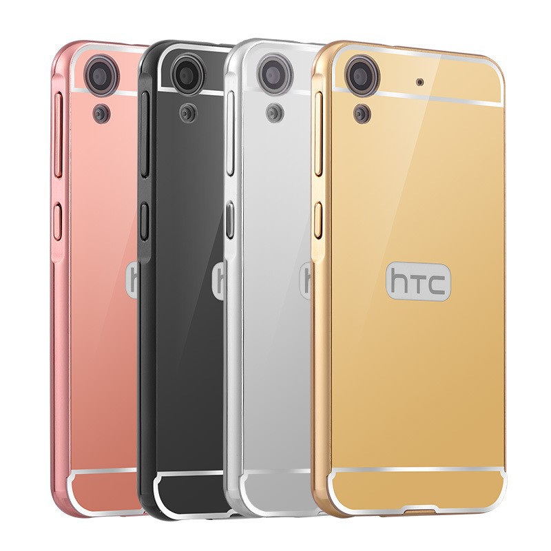 [ Hàng nhập khẩu ] Ốp lưng HTC Desire 826 Selfie tráng gương viền kim loại
