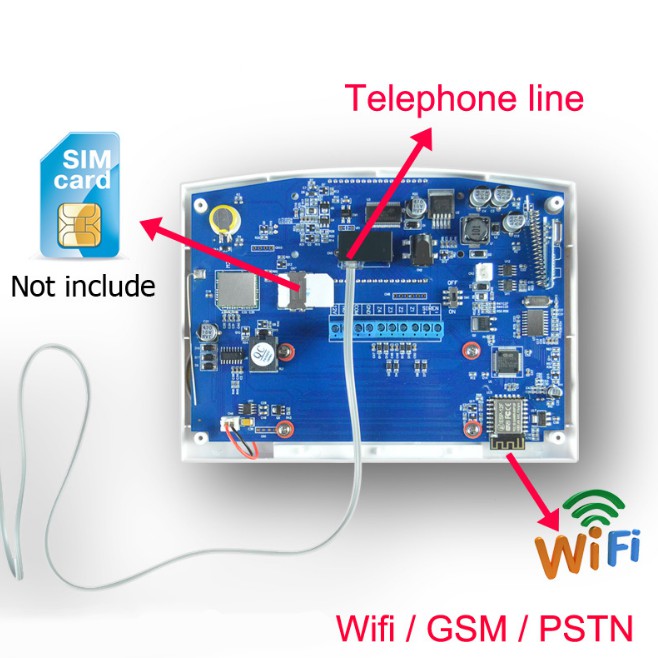 Bộ Báo Động Chống Trộm Wifi Sim GSM Tuya T3