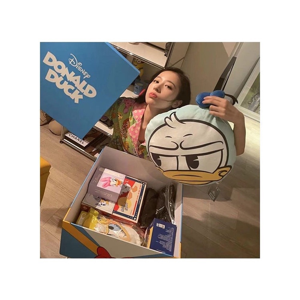 Bộ đồ ngủ in họa tiết hoạt hình độc đáo thời trang xuân thu cho nữ