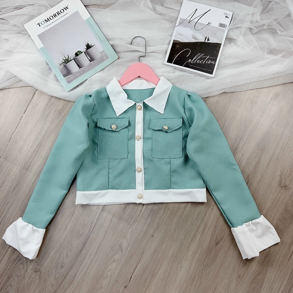 Áo khoác nữ kiểu Hàn - Áo khoác kiểu nữ thời trang | BigBuy360 - bigbuy360.vn