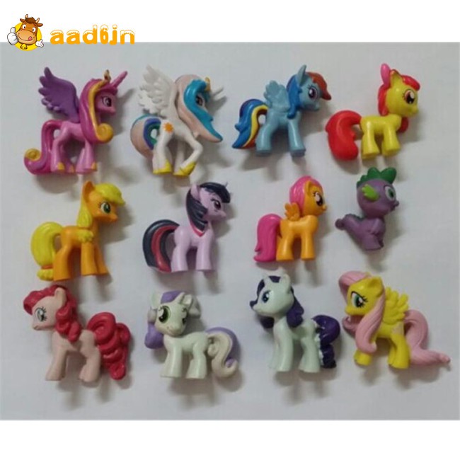 Bộ 12 Que Cắm Trang Trí Bánh Kem Hình Chú Ngựa Pony Đáng Yêu