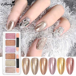 Nhủ tráng gương móng tay-set 6 màu