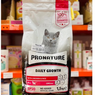 PRONATURE 1.5KG - Thức Ăn Hạt Cho Mèo Con Giúp Tăng Cân và Phát Triển Toàn Diện
