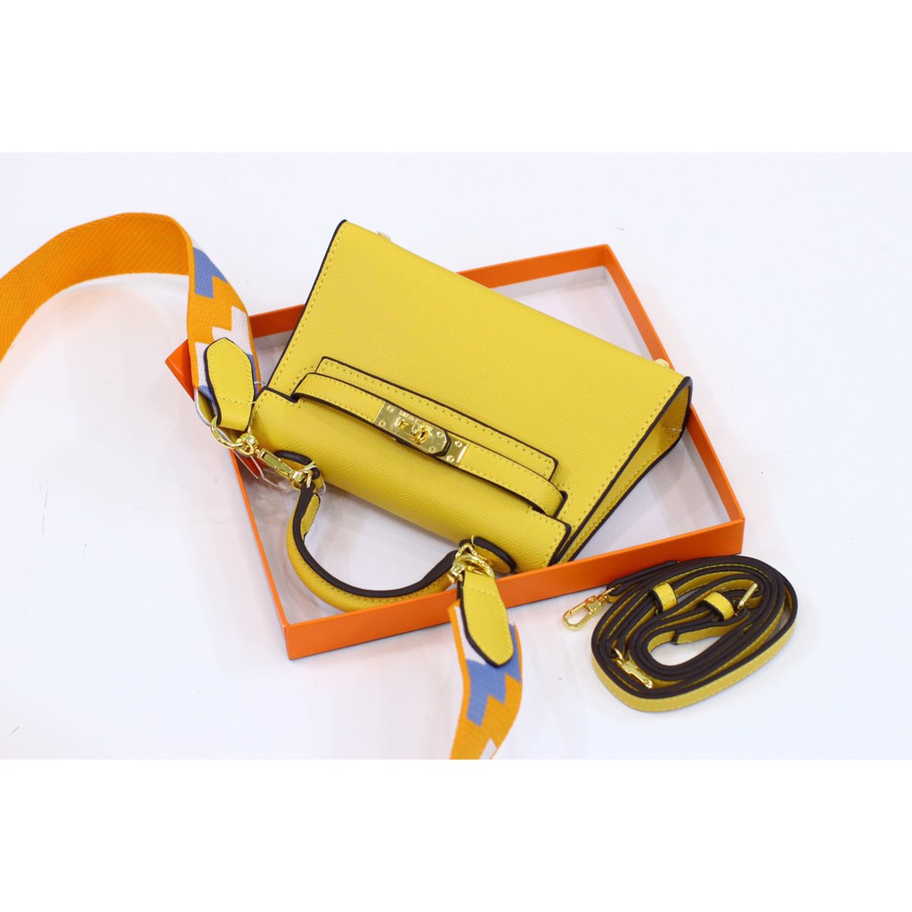 Túi xách Hermes Kelly - Size 18cm - Bản 2 dây - Full box - Giá rẻ - Free ship