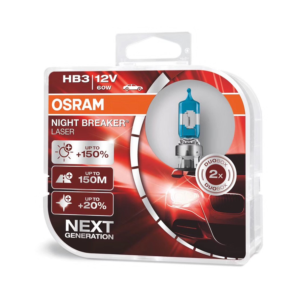 Bóng đèn ô tô Osram HB3 9005 150% Siêu Sáng 12V 60|55W NL, OSRAM, Bóng đèn pha ô tô HB3