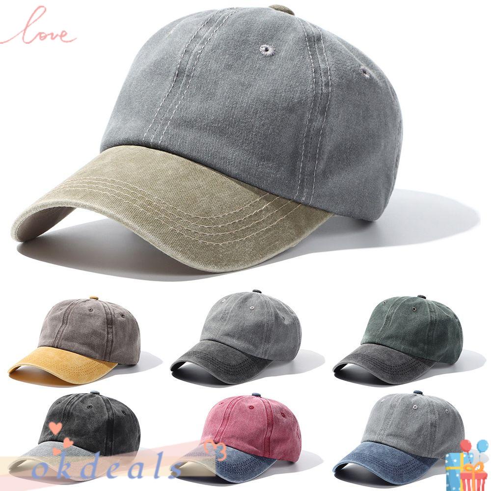 Mũ Lưỡi Trai Thể Thao Chống Nắng Điều Chỉnh Được Phong Cách Vintage OKDEALS