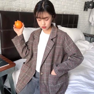 [ HÀNG SẴN ] Áo blazer kẻ sọc