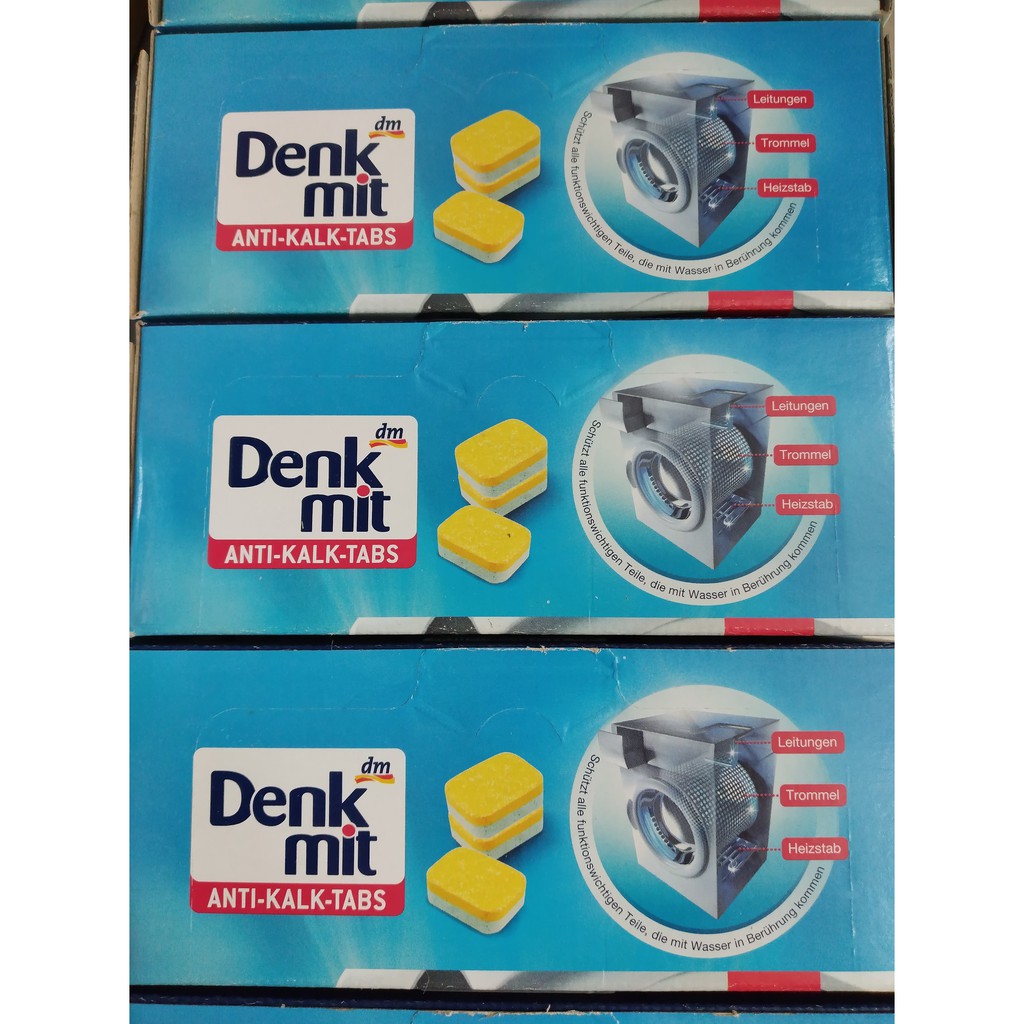Gói lẻ 10 viên Denkmit viên tẩy lồng máy giặt siêu sạch, khử mùi hiệu quả Denk Mit- hàng nội địa Đức