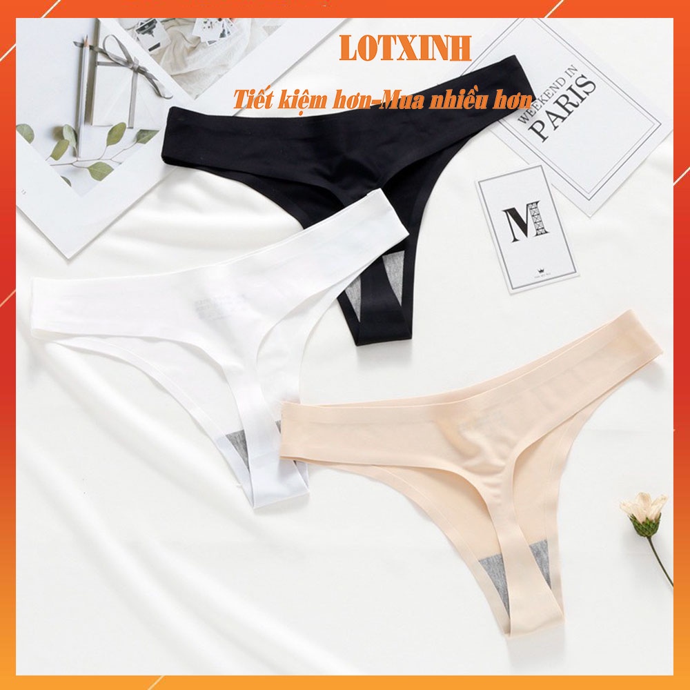 SET 3 Quần lọt khe quyến rũ không lộ viền - Quần lót nữ su trơn sexy tàng hình LOTNU11
