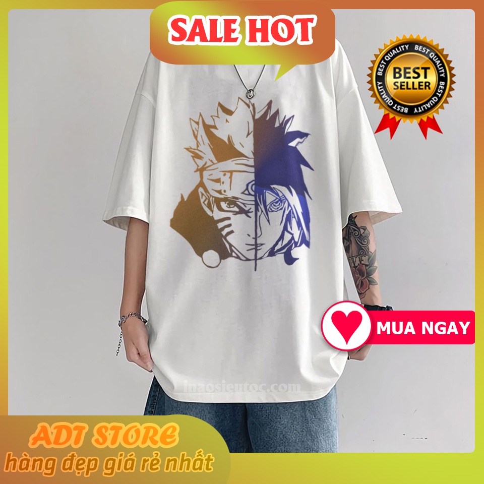 Áo thun unisex anime Naruto Toneri Otsutsuki form rộng tay lỡ độc đẹp giá siêu rẻ mẫu HOT