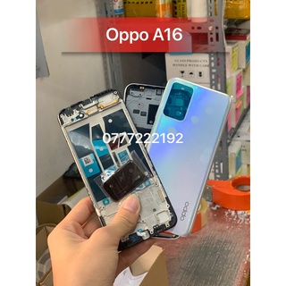 Vỏ bộ Oppo a16 bạc zin new