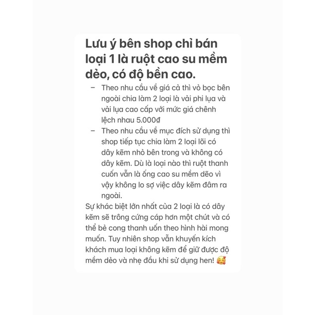 Bộ thanh uốn tóc không cần nhiệt  - Lõi cao su mềm, dẻo loại 1 không hư tổn tóc - uốn tóc không nhiệt sóng nước.