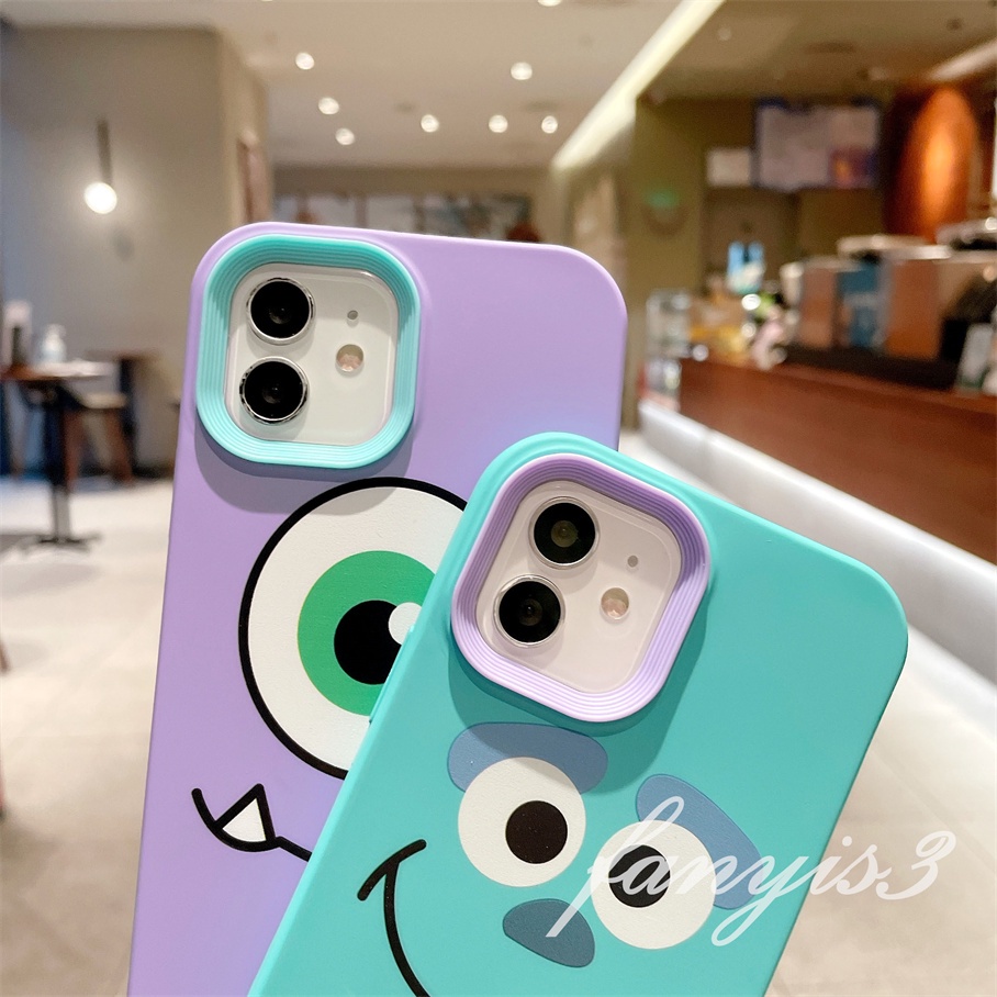 Ốp Điện Thoại Silicone Dẻo In Hình Quái Vật Nhỏ 3 Trong 1 Cho For iPhone 13 12 11 Pro Max X XR Xs Max 7 8 Plus SE 2020