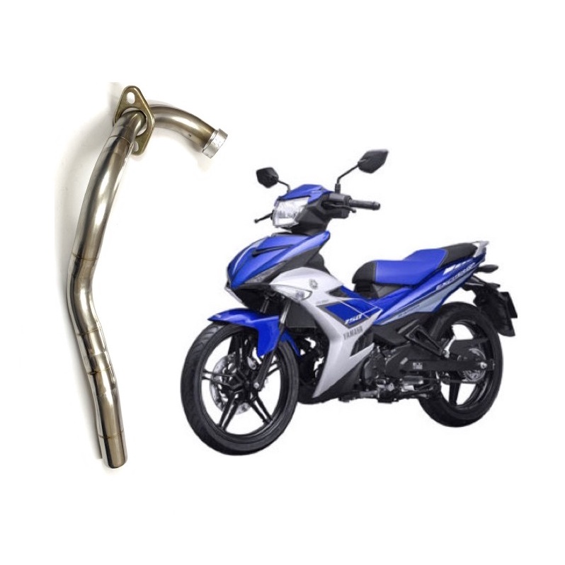cổ pô inox 32ly xe exciter 135, exciter 150 hàn 7 khúc