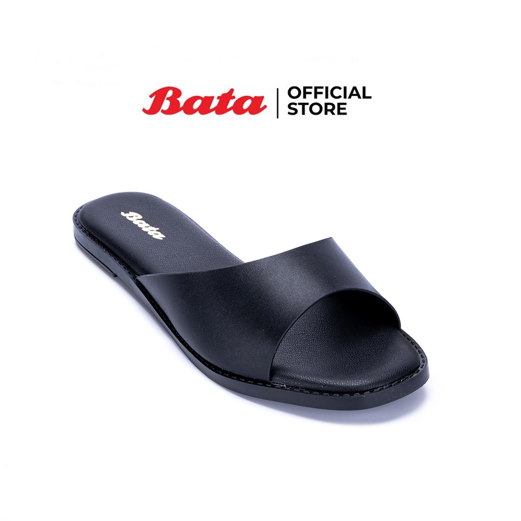 Xăng đan Slip-On Thời Trang Bata Giày Cao Gót Đế Bằng Dễ Mặc Nhẹ Chống Trơn Trượt Cho Nữ Mẫu Ella Đe