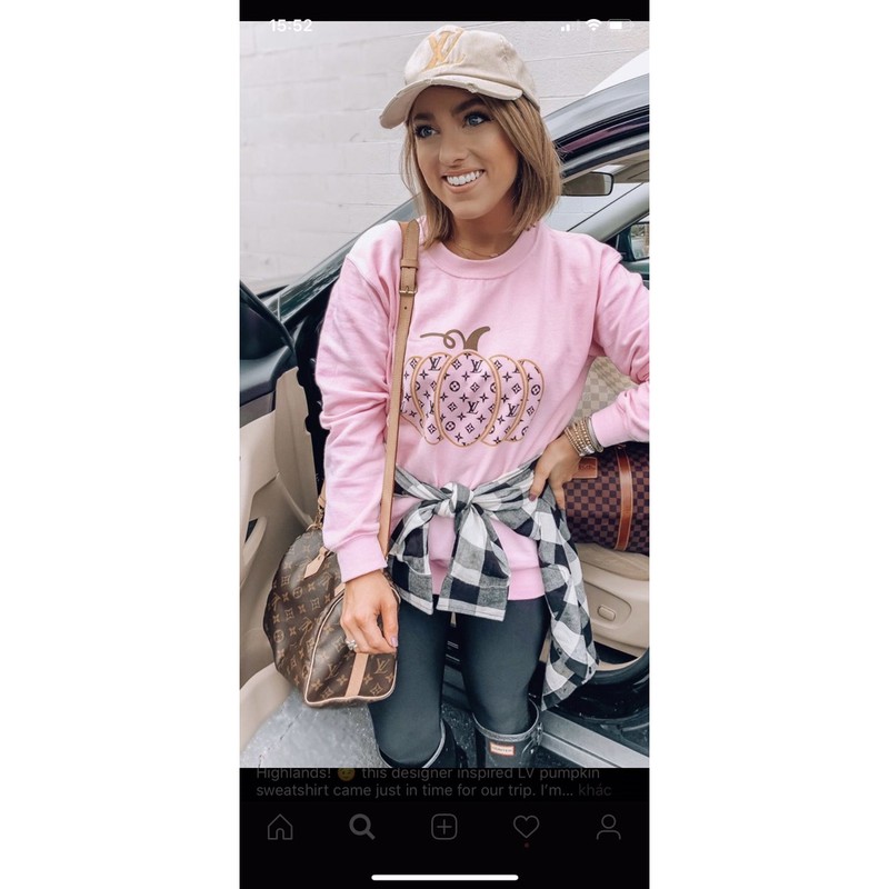 Túi trống super mini hoa nâu size 20cm