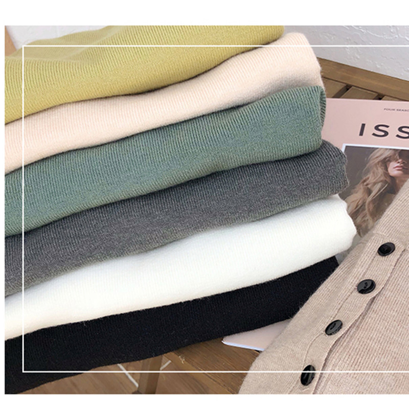 Áo Sweater Cổ Cao Dáng Ôm Thời Trang Thu Đông 2020 Dễ Phối Đồ Cho Nữ | BigBuy360 - bigbuy360.vn