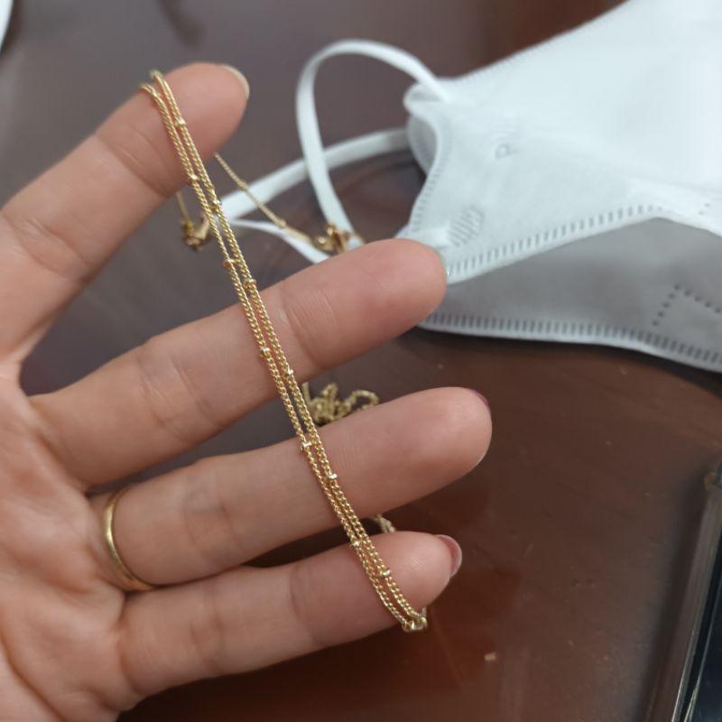 Dây đeo khẩu trang kính mắt chống rớt xích bi nhí xinh xinh cao cấp không đen không bay màu