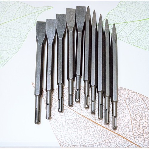 Mũi đục bê tông, đục tường nhọn 14mm 17mm rẻ - dẹp chuôi gài và chuôi tròn