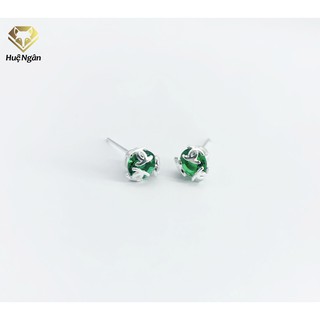 Bông tai bạc Ý 925 Bạc xinh Huệ Ngân YCXR140