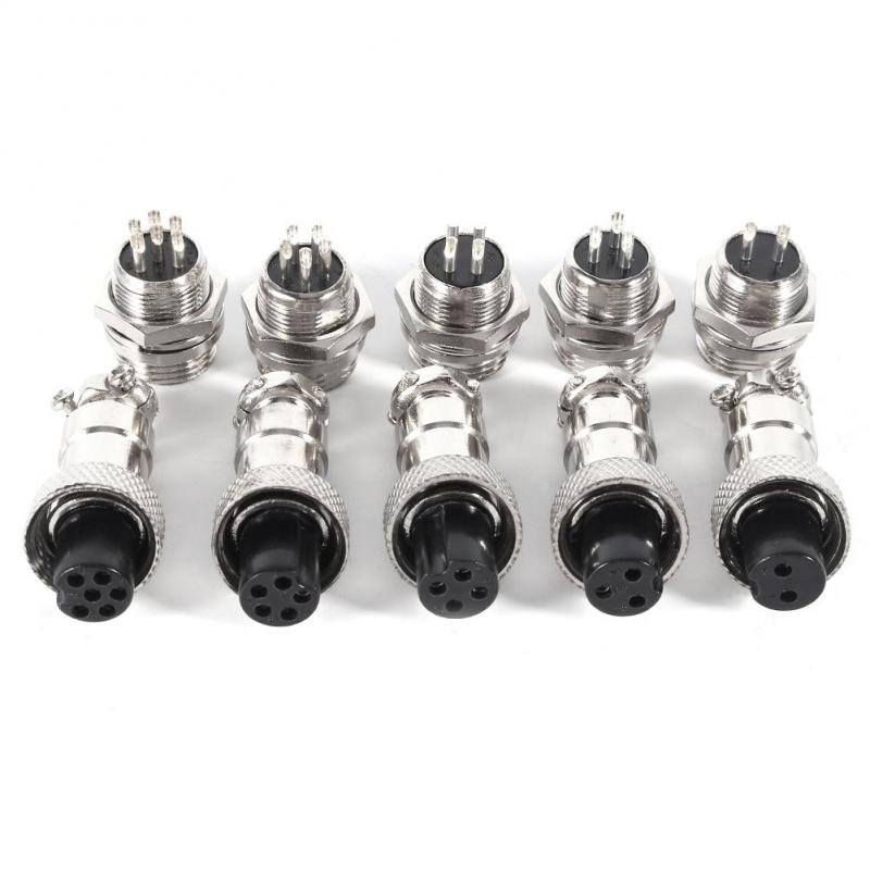 Set 10 đầu cắm kết nối dây điện GX12 với 4 lỗ cắm 12mm chất lượng cao