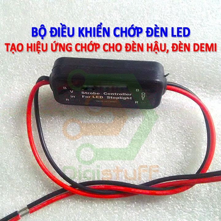 Bộ điều khiển chớp cho đèn LED dùng tạo hiệu ứng chớp cho đèn LED trang trí hoặc đèn demi và đèn hậu led xe máy