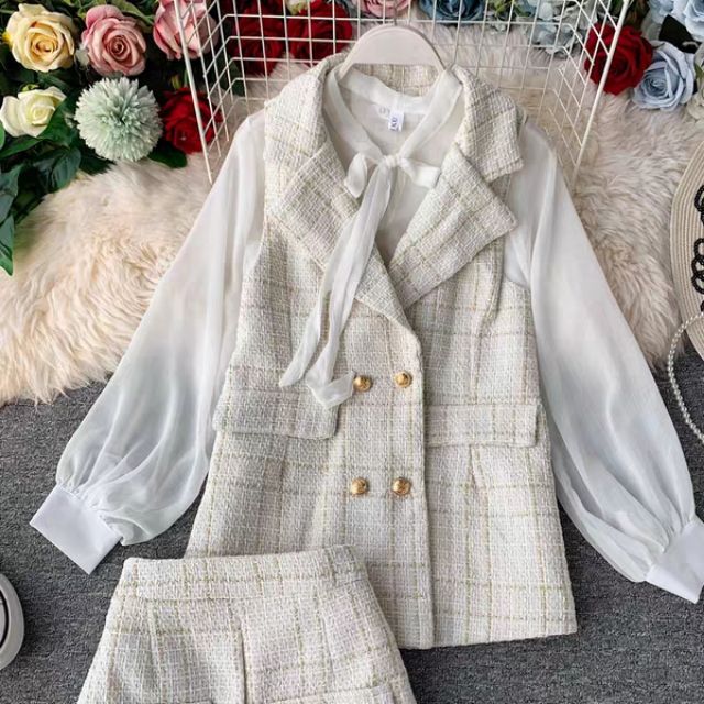 SÉT ÁO GILE, QUẦN DẠ TWEET